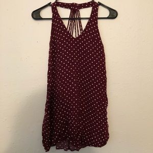 Polka dot tank top